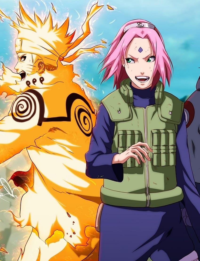 Sasuke, Naruto Shippuuden, Team 7, Sakura, Naruto, Kurama - Resolution:, Naruto Vertical HD phone wallpaper