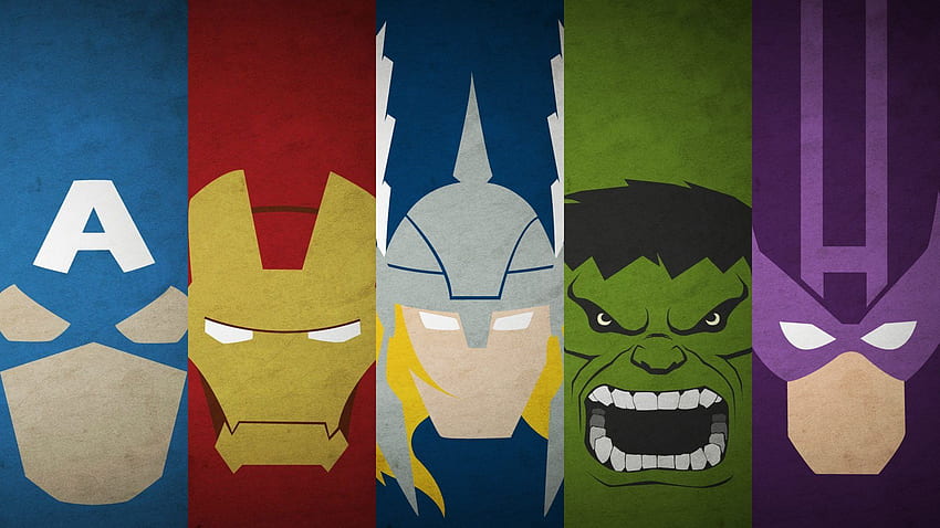 Geekdom Avengers and background, Minimalist Superhero HD wallpaper | Pxfuel