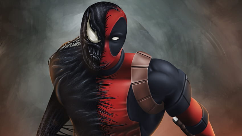 Venompool Artwork, Superheroes, , , Background, and, Deadpool Venom HD wallpaper