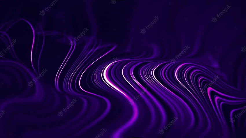 Prêmio . Onda abstrata animação de onda roxa loop sem costura fundo de tecnologia roxa papel de parede HD