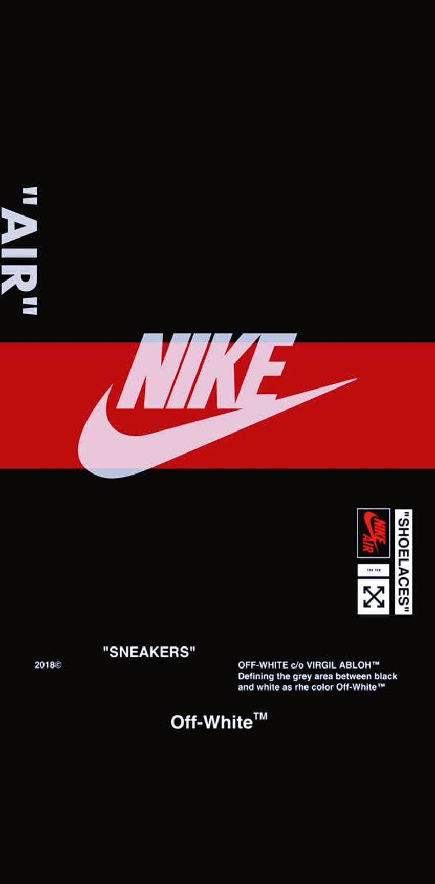Nike x Off White Red HD phone wallpaper