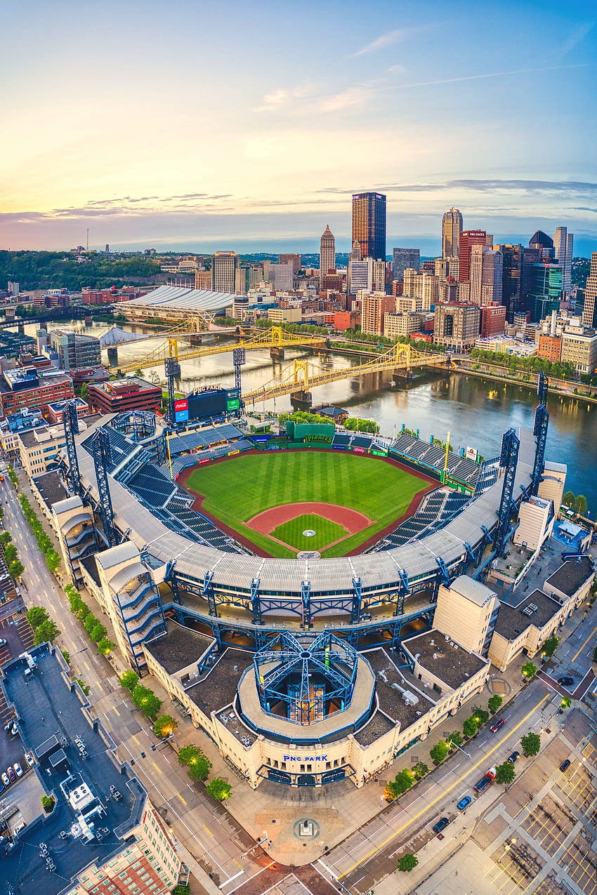 of PNC Park and Pittsburgh Skyline Pittsburgh Pirates. Etsy. Pnc park, Baseball park, Aerial HD phone wallpaper