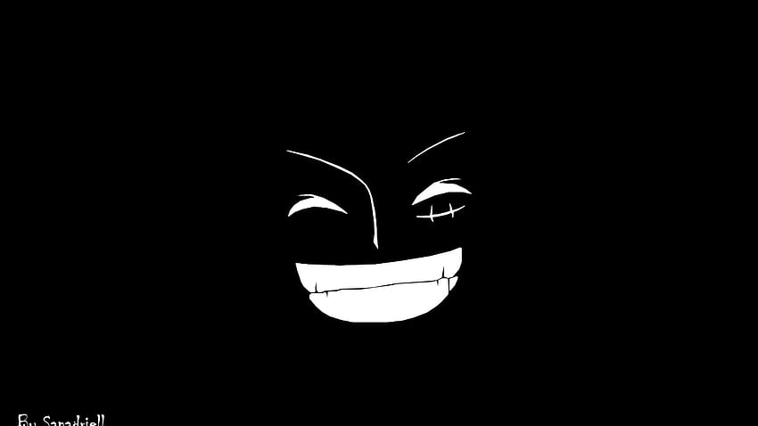 Wink Smile, black HD wallpaper