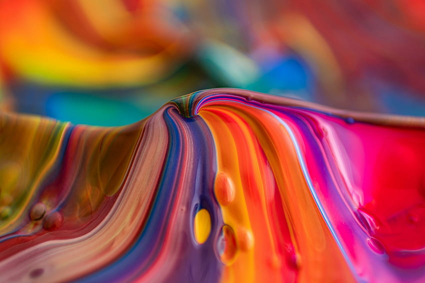 Texture of colorful paint, abstract HD wallpaper