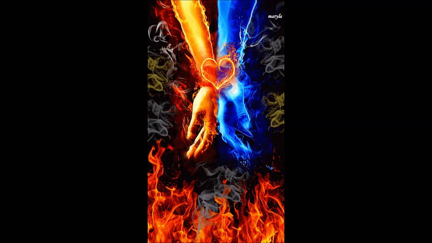 Love Fire, Flame of Love HD wallpaper
