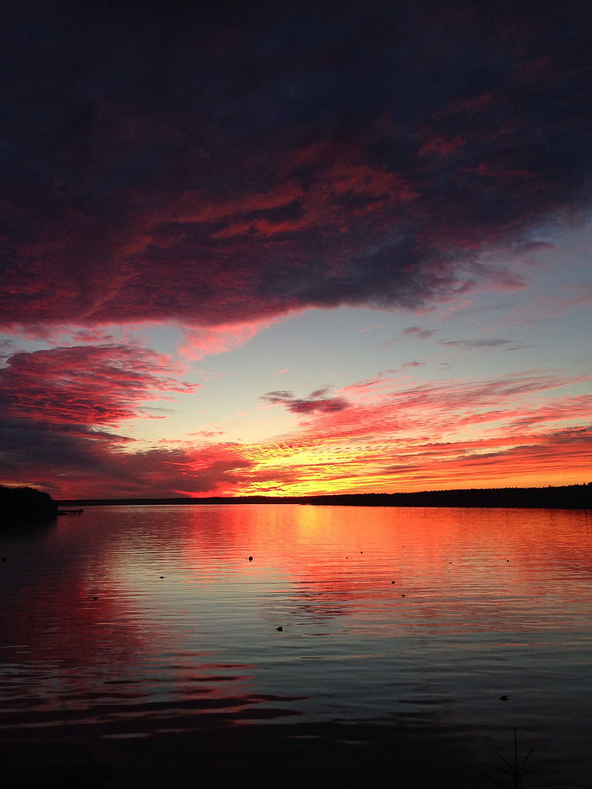Zachód słońca w Maine. robi świetnego iPhone'a! Zachód słońca, miejsca podróży, wymarzone wakacje Tapeta na telefon HD