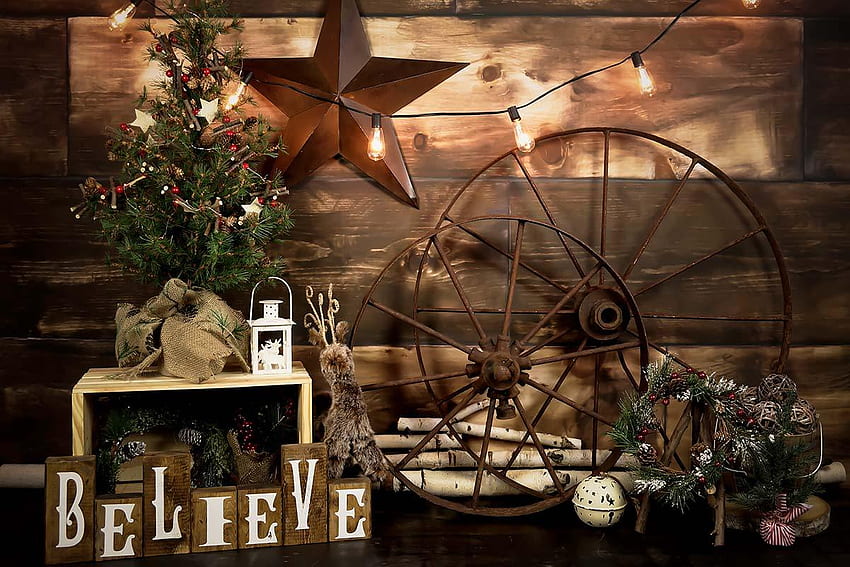 Rustic Christmas, Cowboy Christmas HD wallpaper