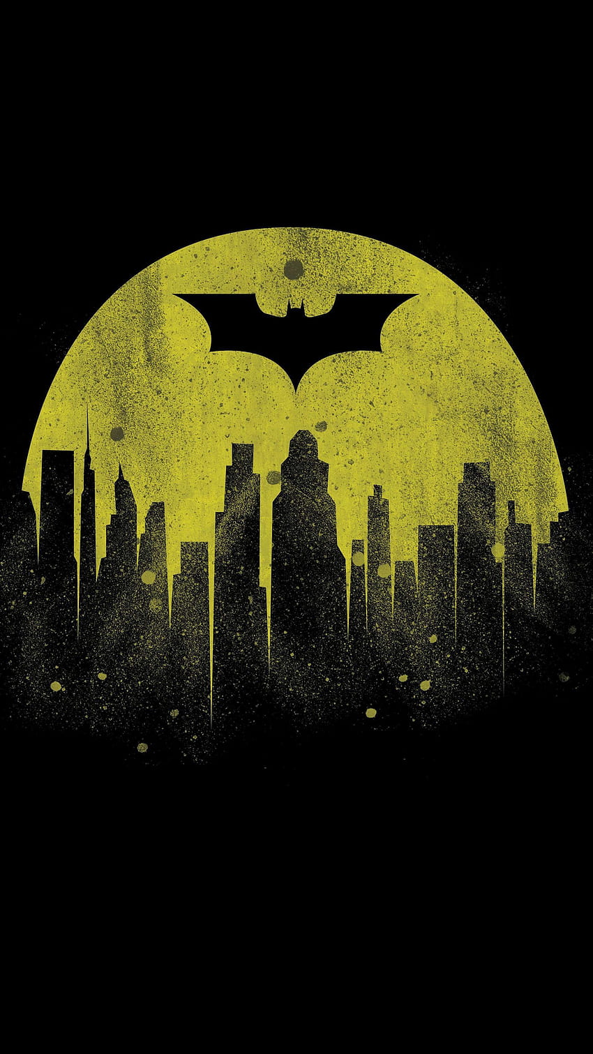 iPhone de la ville de Batman. Batman, oeuvre de Batman, Cool Batman Logo Fond d'écran de téléphone HD