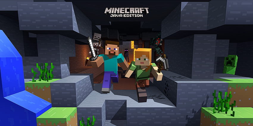 Program uruchamiający Minecraft Java Edition, skórka Minecraft Tapeta HD