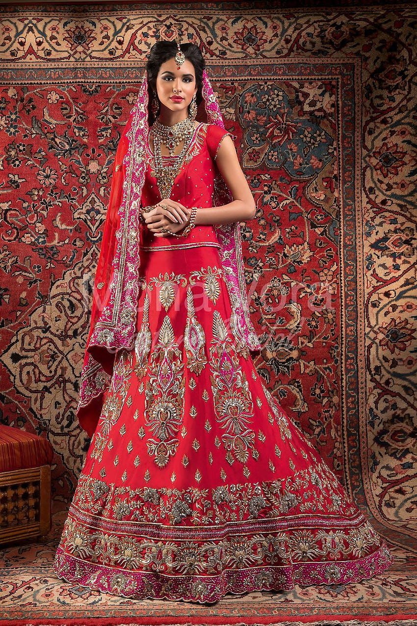 Tradycyjne indyjskie suknie ślubne Tapeta na telefon HD