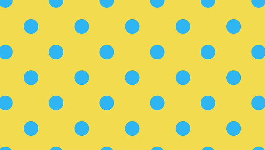 Фон на точки Жълто синьо - Сини и жълти точки - - HD тапет