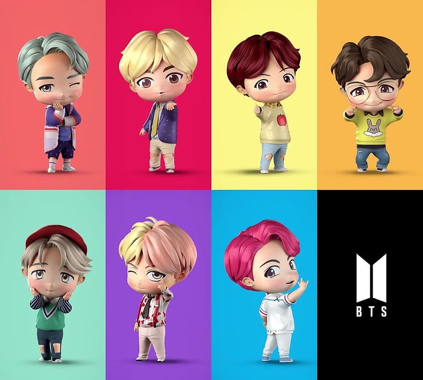 BTS's New Figurines Left ARMYs Feeling Unprepared For So Much Chibi Cuteness, Tiny Tan BTS HD wallpaper
