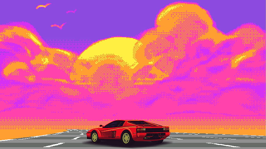 Various Retro Future 1980s Style Made Edited, 1980s Car HD wallpaper