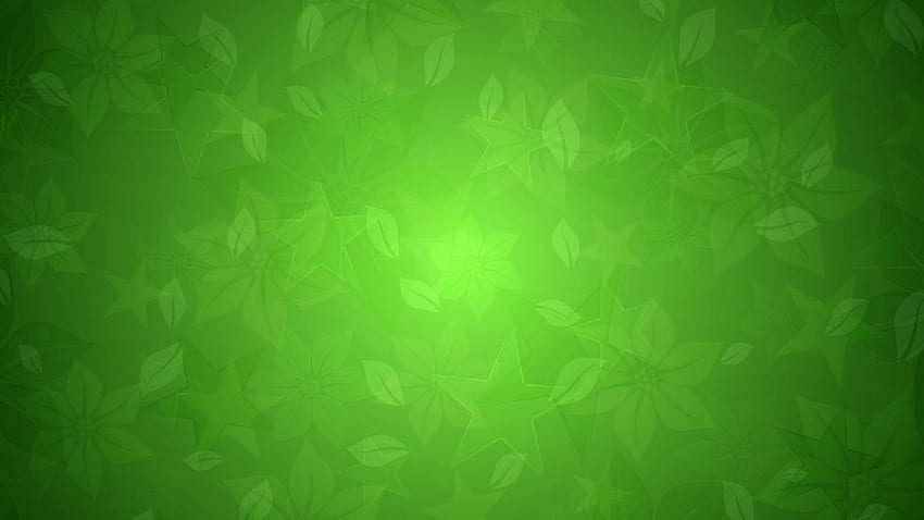 Текстура на зелени флорални звезди PPT фон, зелена текстура HD тапет