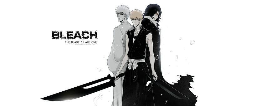 Kurosaki Ichigo, Hollow, Getsuga und Background, Bleach Dual Monitor HD-Hintergrundbild