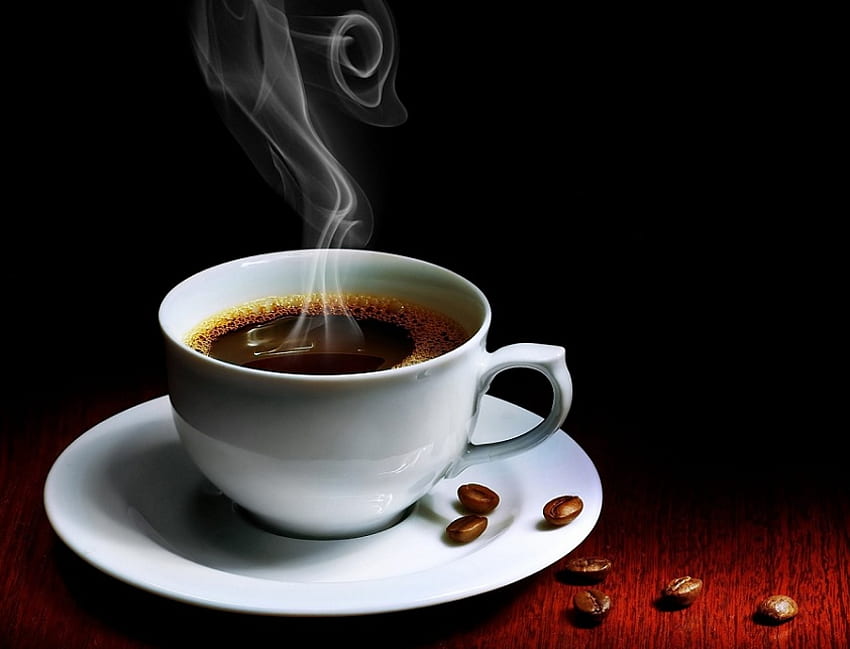 ¡Buenos días! ¡Café!, mañana, grafía, café, amigos, agradable fondo de pantalla