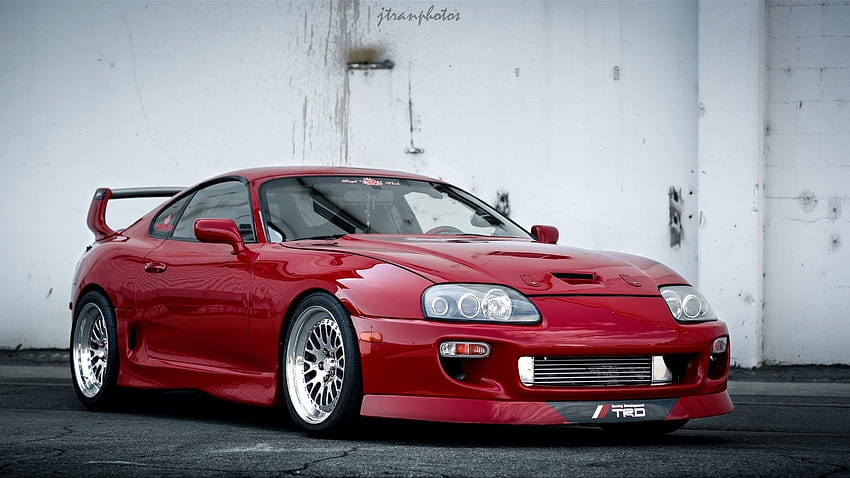 car red toyota supra rz tuning trd japan car beuatiful jonnntran`s vehicles HD wallpaper