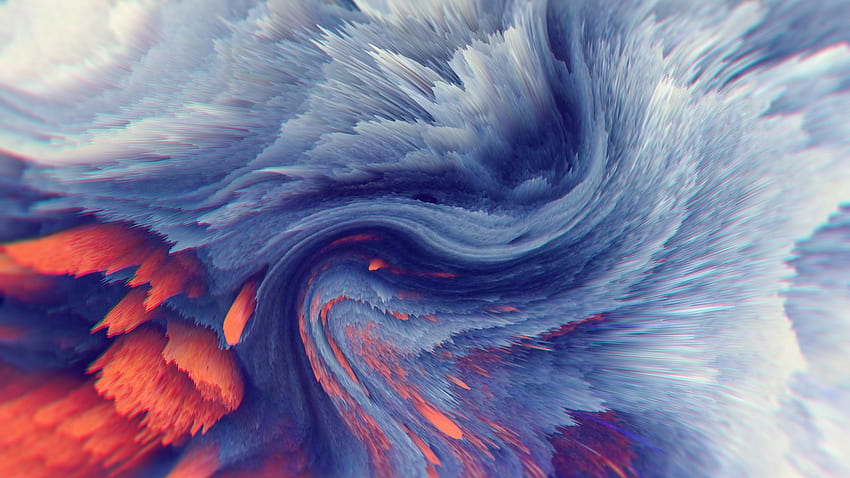 Farbexplosion, Explosion, Wellen, abstrakt, bunt HD-Hintergrundbild