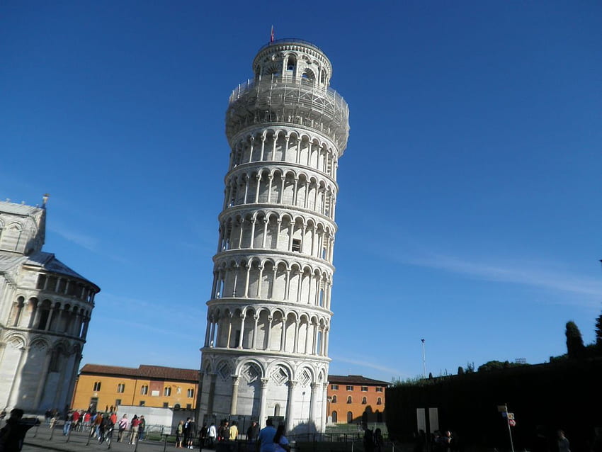 Torre inclinada clásica de Pisa Italia Viajes Turismo, Torre inclinada de Pisa en la noche fondo de pantalla