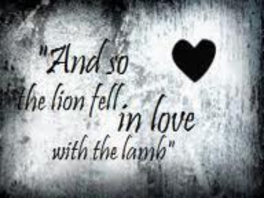 Twilight quote, twilight, twilight saga, quoted, lion and lamb HD wallpaper