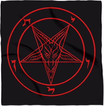 Thelema Unicursal Hexagram 24 x 24 Altar Banner Cloth. Magic symbols ...