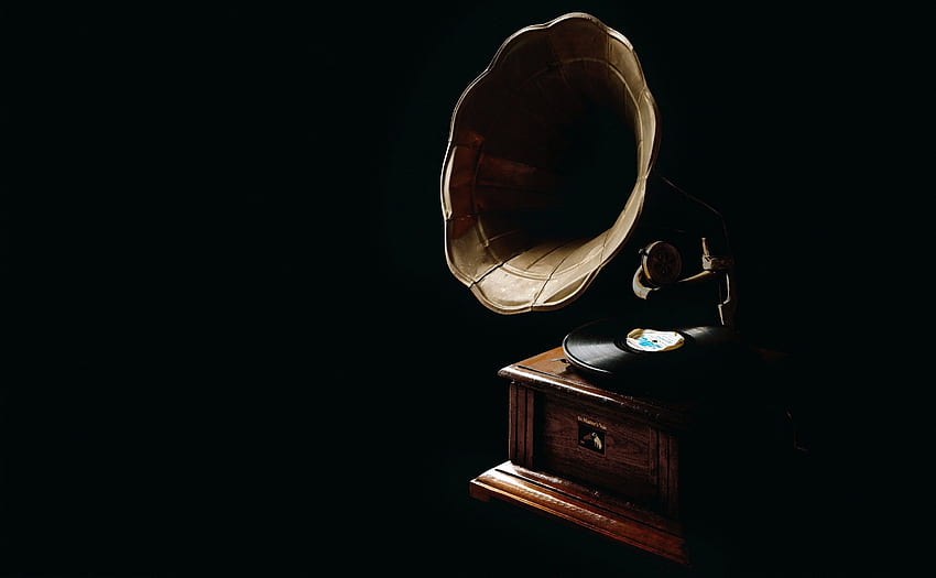 Brown Gramophone · Stock HD wallpaper