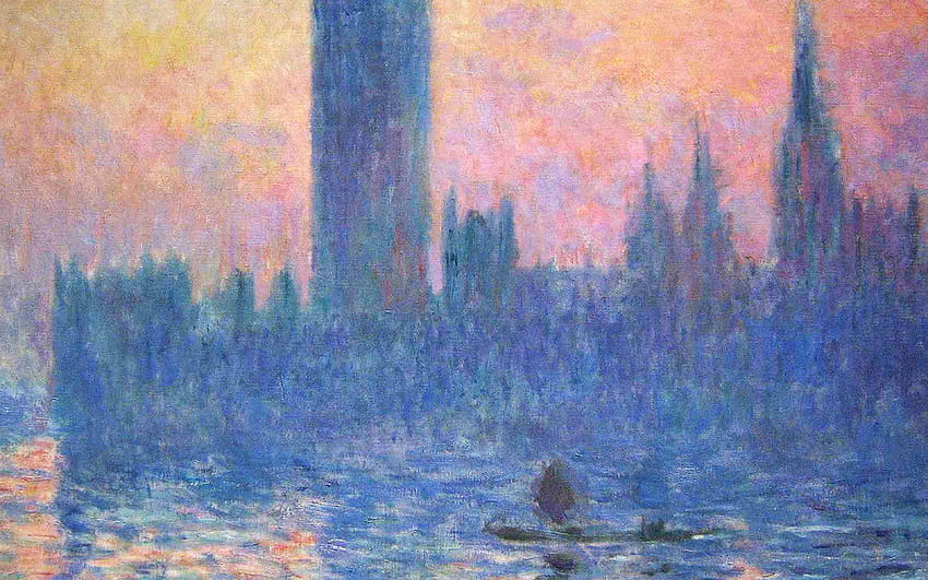 Claude Monet Classic Painting Art Sunset Pattern, Monet Paintings HD wallpaper