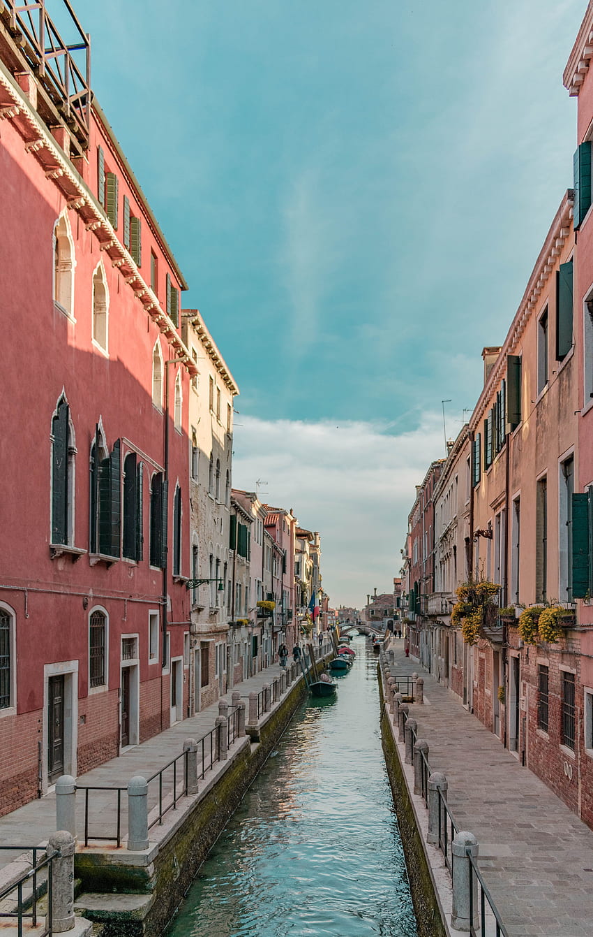 Villes, Italie, Venise, Bâtiment, Rue, Canal Fond d'écran de téléphone HD