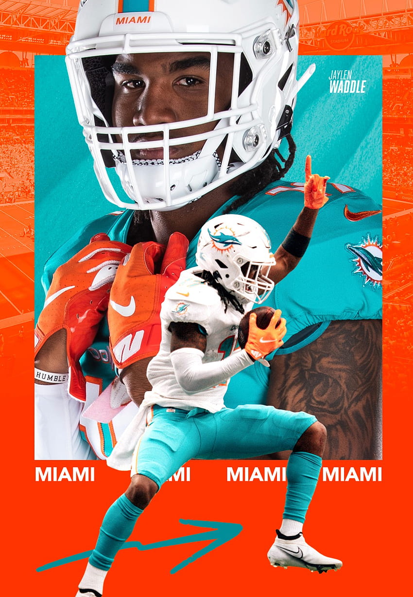 Miami Dolphins JW, uniforme deportivo, calzado fondo de pantalla del teléfono