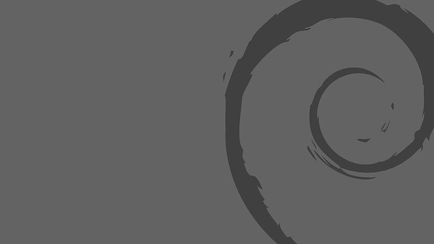 Debian, Gris, Sombre, Monochrome, Linux, Fond Simple / et Mobile Fond d'écran HD
