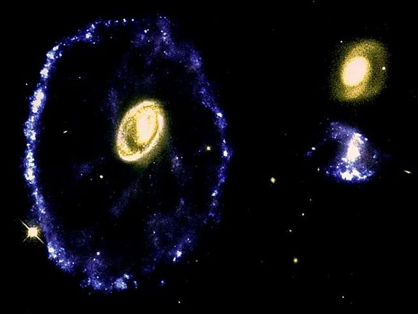 NASA Cartwheel Galaxy, collision frontale < Espace < Vie Fond d'écran HD