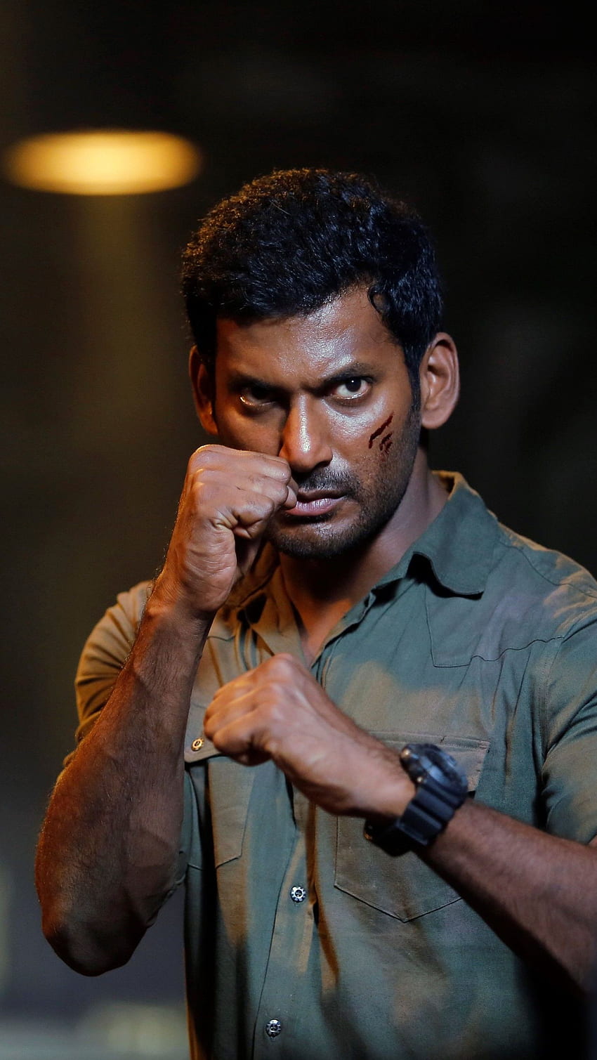 Vishal, tamilischer Schauspieler, Irmbu HD-Handy-Hintergrundbild