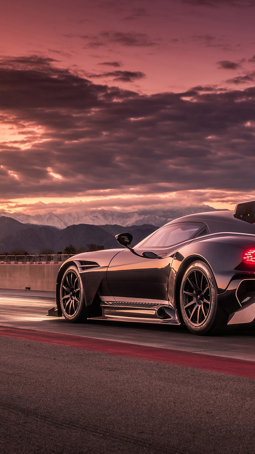 Aston Martin Vulcan, Sunset, Road, Supercar, Cars for iPhone 8, iPhone 7 Plus, iPhone 6+, Sony Xperia Z, HTC One - Maiden, 1080x1920 Car HD phone wallpaper