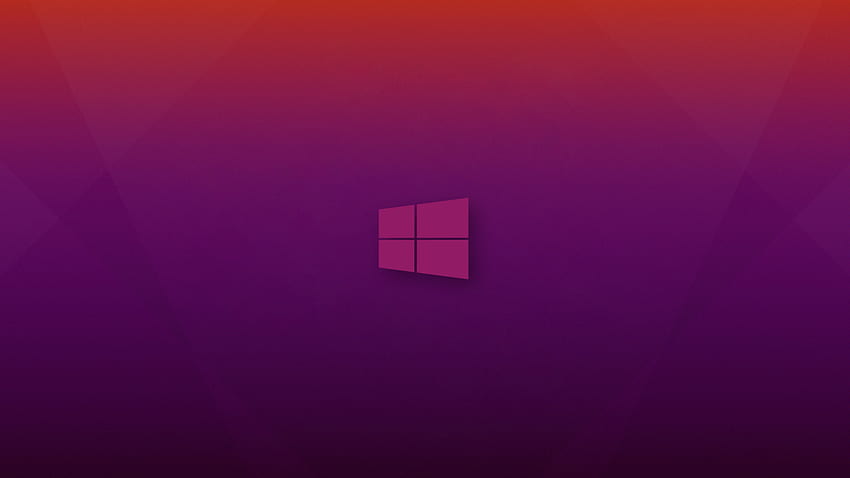 Windows 10 Fioletowe tło Fioletowe różowe logo Tapeta HD