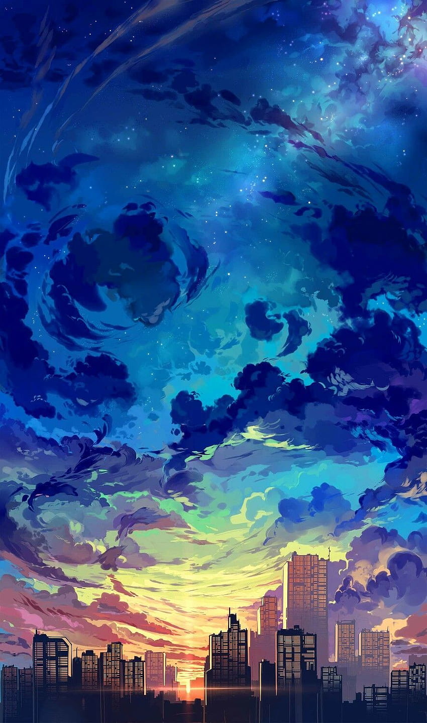 Anime-Landschaftstelefon HD-Handy-Hintergrundbild