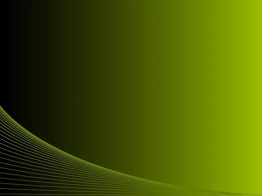 PowerPointの正式な黒緑の線の背景 - グラデーションPPTテンプレート、黒と緑のグラデーション 高画質の壁紙