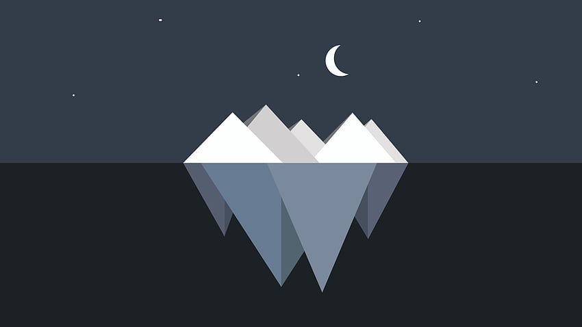 Iceberg Minimalist Resolution , Minimalist , , and Background, 1366 X 768 Minimalist HD wallpaper