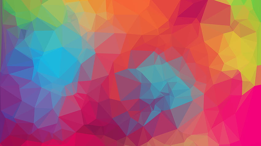 Colorful Geometric, Colorful Geometric Triangle HD wallpaper