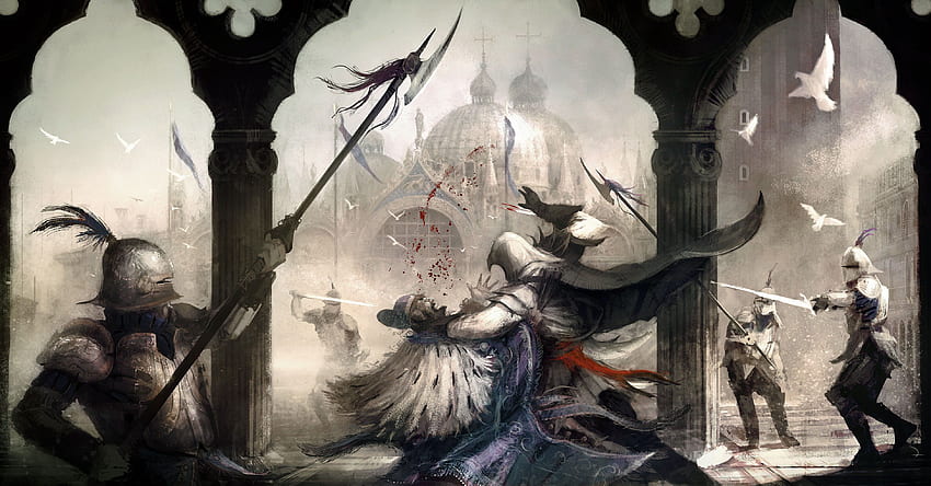 Assassin's Creed digital , drawing, Assassin's, Ezio Auditore HD wallpaper