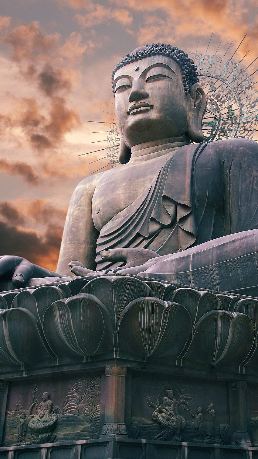 불상, 한국의 거대한 동상. 아이폰. 불상, 부처님, 부처님 아이폰, 불교 5 HD 전화 배경 화면