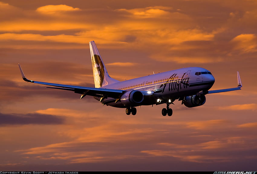 Boeing 737 890 Alaska Airlines. Aviation Fond d'écran HD