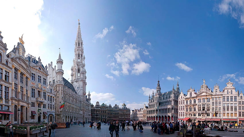 Grand Place Bruksela W Belgii Tapeta HD