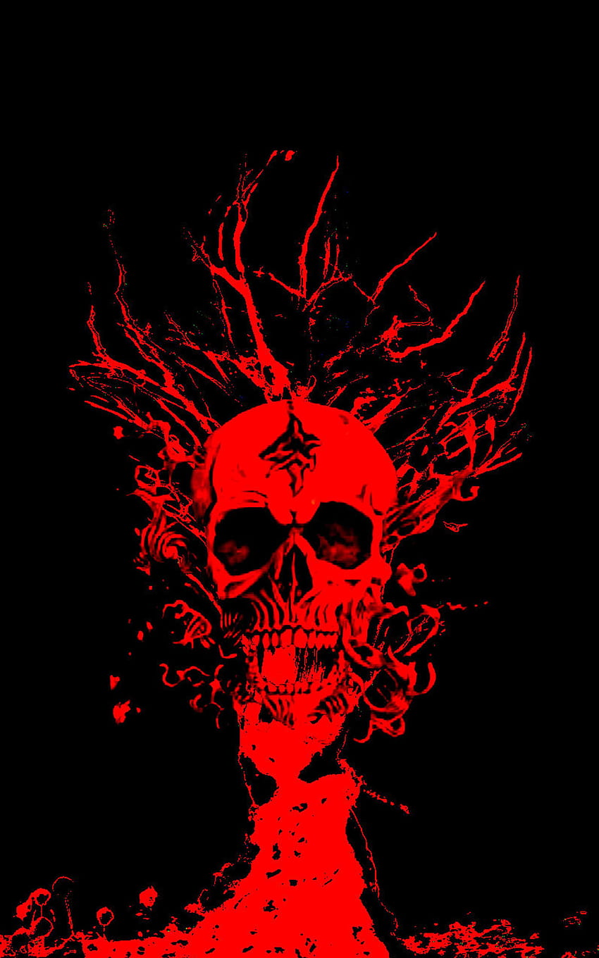 Red Skull  Skull wallpaper Red skull Skull