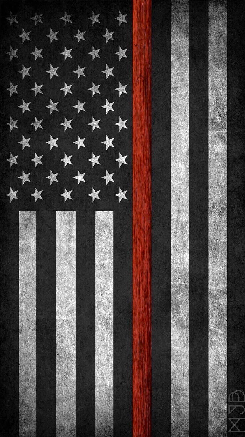 W 2874075. Bandera estadounidense, camuflaje, línea roja delgada fondo de pantalla del teléfono