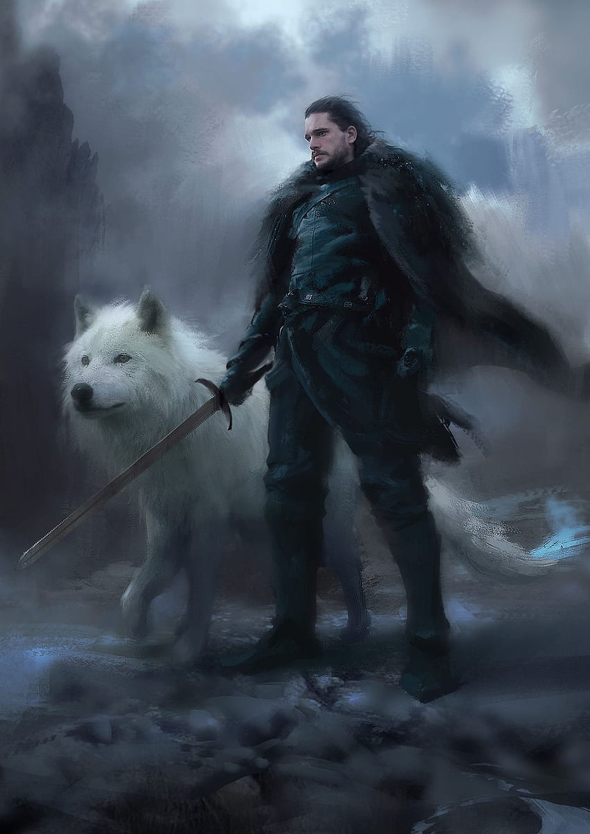ZAKTUALIZOWANO sezon 8 (+sezon 7) Gry o tron, Jon Snow Dragon Tapeta na telefon HD