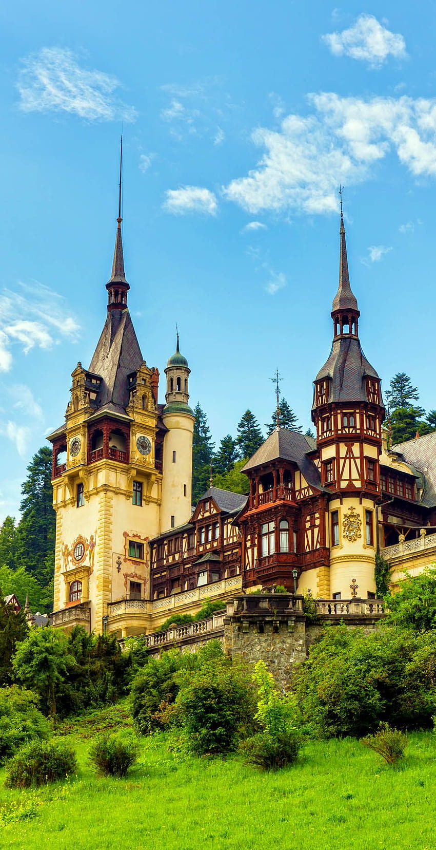 Discover Amazing Romania through 44 Spectacular – Page 12. Peles 성, 아름다운 성, 루마니아 성 HD 전화 배경 화면