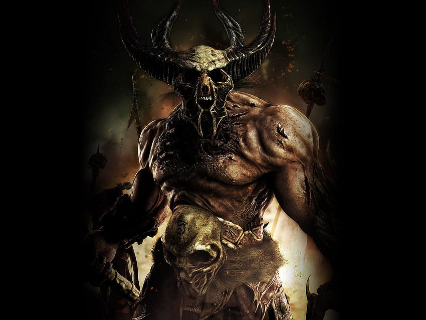 Dämonenkrieger, böse, dunkel, Krieger, Dämon HD-Hintergrundbild
