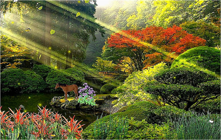 Nature Inspirational House 3D Nature - Beautiful Nature Green Animation - &  Background , Animation Nature HD wallpaper | Pxfuel