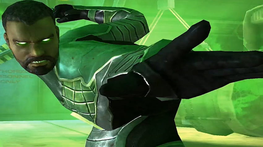 Injustice: Gods Among Us - John Stewart Green Lantern Super Attack HD wallpaper