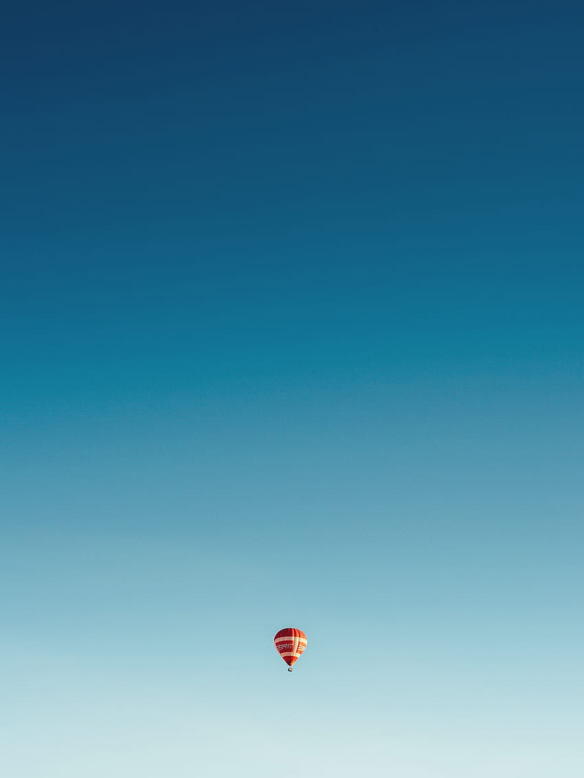 Sky, Minimalism, Flight, Balloon HD phone wallpaper